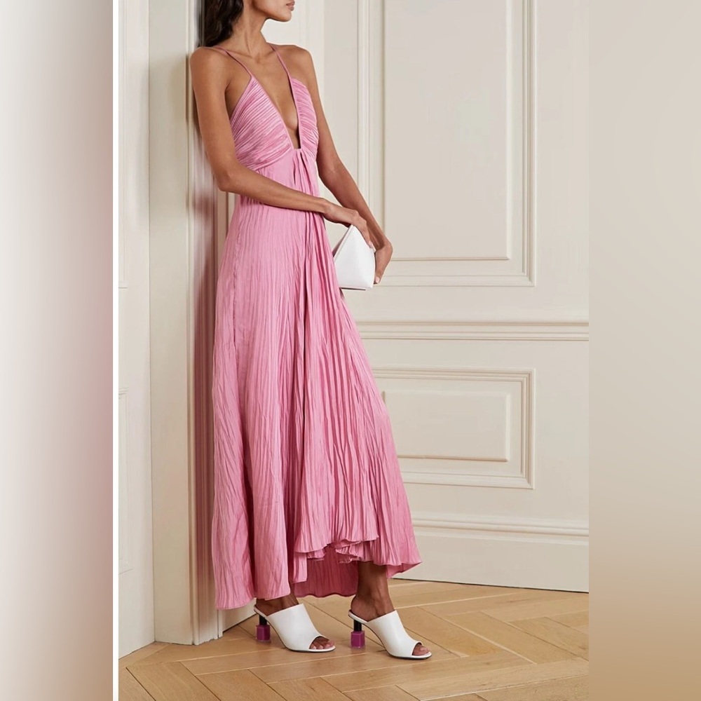 A.L.C. Pink Halter Maxi Dress